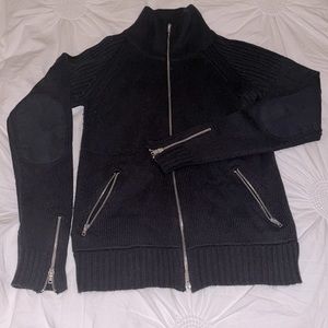 Black Zippered Sweater